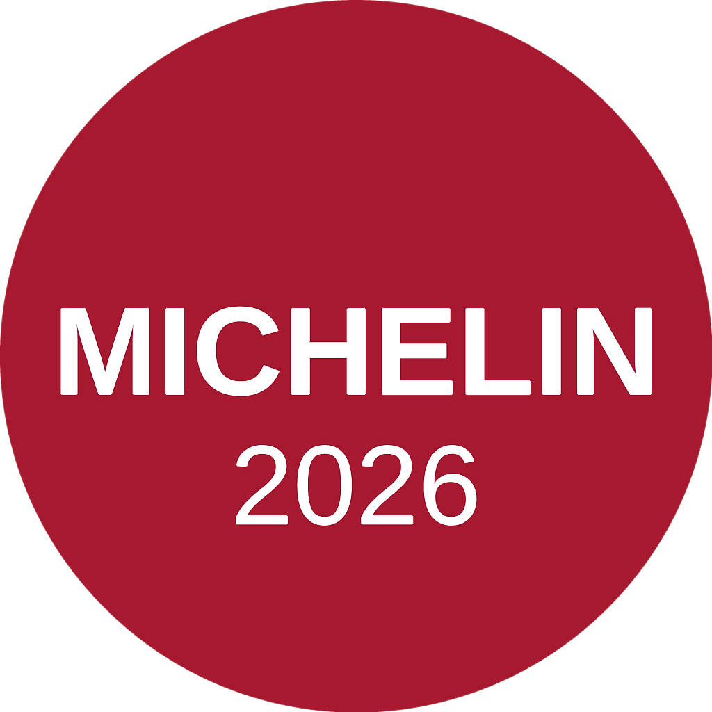 The image shows the Michelin badge for 2026.
